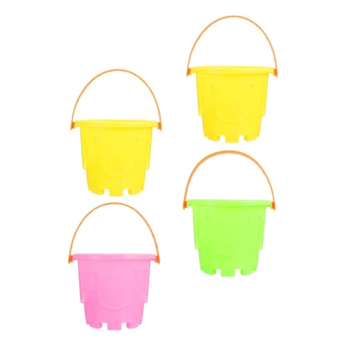 LRXIYODE 4 Stück Teiliges Bunte Kunststoff Mini Strand Eimer Sandspielzeug für Park und Strand mit Stabilem Kinderfreundlichem Material und Spielerischem Design LRXIYODE 4 Stück Teiliges Bunte Kunststoff Mini Strand Eimer Sandspielzeug für Park und Strand mit Stabilem Kinderfreundlichem Material und Spielerischem Design von LRXIYODE