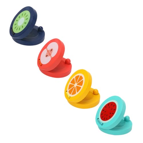 LRXIYODE 4 Stück Teiliges Holz Kastagnetten Rhythmus Musikinstrumente Lernspielzeug Früchte Design Fördert Musikalische Entwicklung und Feinmotorik für Kleinkinder und Vorschulkinder LRXIYODE 4 Stück Teiliges Holz Kastagnetten Rhythmus Musikinstrumente Lernspielzeug Früchte Design Fördert Musikalische Entwicklung und Feinmotorik für Kleinkinder und Vorschulkinder von LRXIYODE