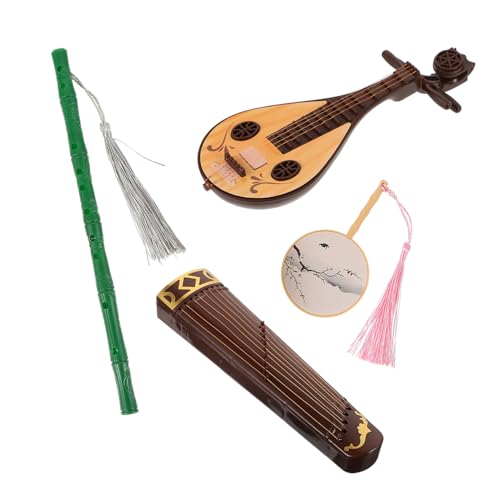 LRXIYODE 4 Stück Teiliges Miniatur Antike Accessoires mit Flöte Fächer Guzheng und Guqin Realistische Kleine Puppendekoration Farblich Sortiert für Puppenszenen und Zufällige Farbe LRXIYODE 4 Stück Teiliges Miniatur Antike Accessoires mit Flöte Fächer Guzheng und Guqin Realistische Kleine Puppendekoration Farblich Sortiert für Puppenszenen und Zufällige Farbe von LRXIYODE