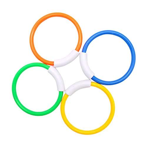LRXIYODE 4 Stück Teiliges Tauchring aus Hochwertigem Kunststoff Bunte Wasserspielzeug Tauchringe für Schwimmbad Sicherer Lernspaß für Jungen und Mädchen zum Schwimmen und Zufällige Farbe LRXIYODE 4 Stück Teiliges Tauchring aus Hochwertigem Kunststoff Bunte Wasserspielzeug Tauchringe für Schwimmbad Sicherer Lernspaß für Jungen und Mädchen zum Schwimmen und Zufällige Farbe von LRXIYODE