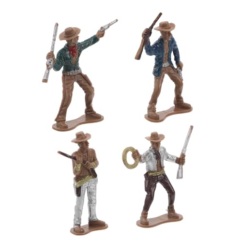LRXIYODE 4 Stück Teiliges Western Cowboy Modell Detailreiche Miniaturfiguren für Sammler Western Party Dekoration und Stilvolle Home Decor Handgefertigte Cowboy Figuren für Vielseitige LRXIYODE 4 Stück Teiliges Western Cowboy Modell Detailreiche Miniaturfiguren für Sammler Western Party Dekoration und Stilvolle Home Decor Handgefertigte Cowboy Figuren für Vielseitige von LRXIYODE