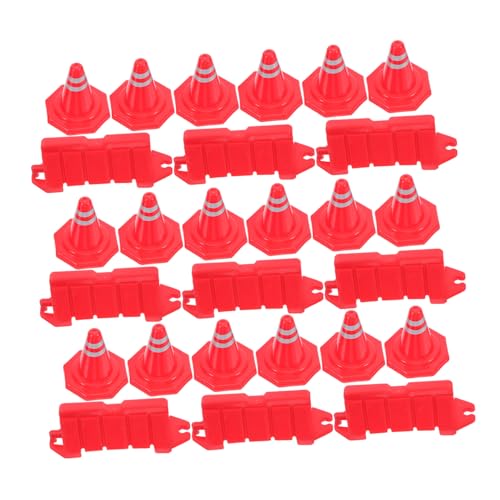 LRXIYODE 40 Stück Teiliges Mini Verkehrszeichen mit Pylonen und Absperrungen aus Rotem PP DIY Straßenverkehrs für Lernspielzeug für Eltern Junge Mädchen Interaktion und Sandtisch LRXIYODE 40 Stück Teiliges Mini Verkehrszeichen mit Pylonen und Absperrungen aus Rotem PP DIY Straßenverkehrs für Lernspielzeug für Eltern Junge Mädchen Interaktion und Sandtisch von LRXIYODE