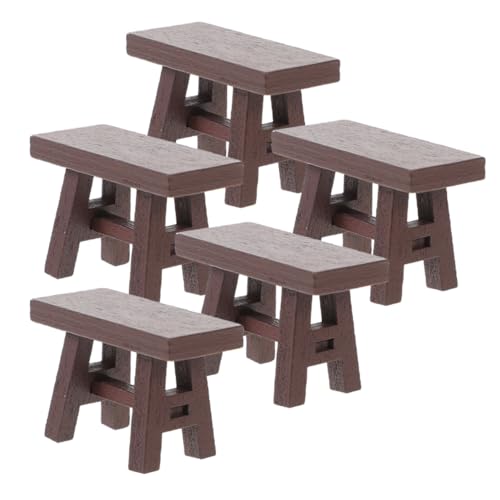LRXIYODE 5 Stück Kleine Hocker Aus Holz Für Puppenhaus Für Spiele Winzige Accessoires Heimmöbel Und Stuhl Stil Ornamente Requisiten Miniaturstühle Fantasievolle Spieldekoration – LRXIYODE 5 Stück Kleine Hocker Aus Holz Für Puppenhaus Für Spiele Winzige Accessoires Heimmöbel Und Stuhl Stil Ornamente Requisiten Miniaturstühle Fantasievolle Spieldekoration – von LRXIYODE