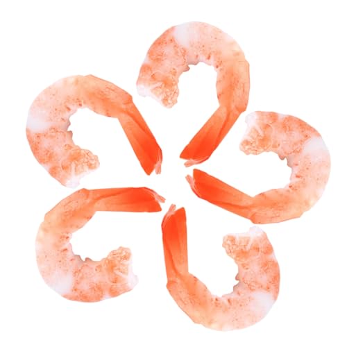 LRXIYODE 5 Stück Teiliges Künstliche Garnelen Modelle aus Realistische Essensähnliche Dekoration für Fotografie Requisiten Restaurant Fensterdisplay und Heimdeko LRXIYODE 5 Stück Teiliges Künstliche Garnelen Modelle aus Realistische Essensähnliche Dekoration für Fotografie Requisiten Restaurant Fensterdisplay und Heimdeko von LRXIYODE