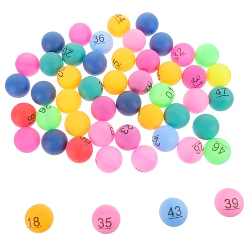 LRXIYODE 50 Stück Teiliges Nahtlose Kunststoff lotteriebälle mit Nummerierung Kleine Farbige Party spielbälle aus Robustem Widerstandsfähig für Tombola Raffles und Gewinnspiele LRXIYODE 50 Stück Teiliges Nahtlose Kunststoff lotteriebälle mit Nummerierung Kleine Farbige Party spielbälle aus Robustem Widerstandsfähig für Tombola Raffles und Gewinnspiele von LRXIYODE