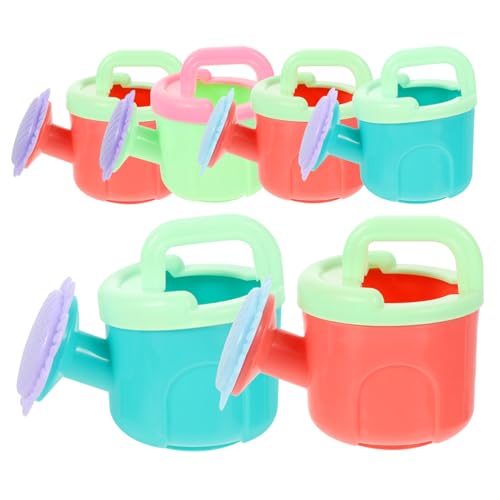 LRXIYODE 6 Stück Teiliges Kleine Gießkannen aus Kunststoff Vielseitig als Gartengießkanne Badespielzeug für Strandspielzeug Leicht für Kleine Hände für Blumenpflege und Sandburgen Bauen LRXIYODE 6 Stück Teiliges Kleine Gießkannen aus Kunststoff Vielseitig als Gartengießkanne Badespielzeug für Strandspielzeug Leicht für Kleine Hände für Blumenpflege und Sandburgen Bauen von LRXIYODE