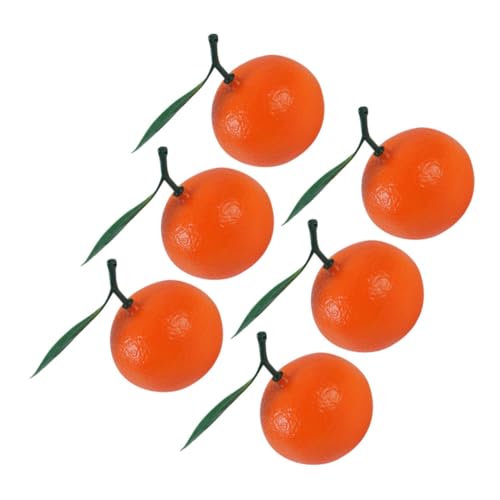 LRXIYODE 6 Stück Teiliges Künstliche Orangen aus Leichtem Realistische Deko Früchte mit Blättern Langlebige Fotorequisiten für Obstladen und Wohnraumgestaltung LRXIYODE 6 Stück Teiliges Künstliche Orangen aus Leichtem Realistische Deko Früchte mit Blättern Langlebige Fotorequisiten für Obstladen und Wohnraumgestaltung von LRXIYODE