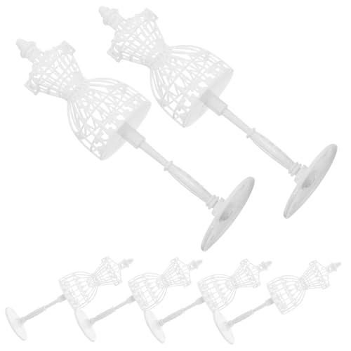 LRXIYODE 6 Stück Teiliges Mini Puppenmodell Weiß Hohles Kreatives Design Kunstvoller Mini Kleiderständer für Puppenkleidung Zubehör für Puppenhaus Dekoration LRXIYODE 6 Stück Teiliges Mini Puppenmodell Weiß Hohles Kreatives Design Kunstvoller Mini Kleiderständer für Puppenkleidung Zubehör für Puppenhaus Dekoration von LRXIYODE