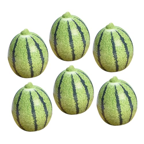 LRXIYODE 6 Stück Teiliges Mini Wassermelonen Modellset Realistisch Gestaltete Miniatur Früchte Detailreiche Künstliche Wassermelonen für DIY Dekoration Mini Haus Zubehör für Sammler und LRXIYODE 6 Stück Teiliges Mini Wassermelonen Modellset Realistisch Gestaltete Miniatur Früchte Detailreiche Künstliche Wassermelonen für DIY Dekoration Mini Haus Zubehör für Sammler und von LRXIYODE
