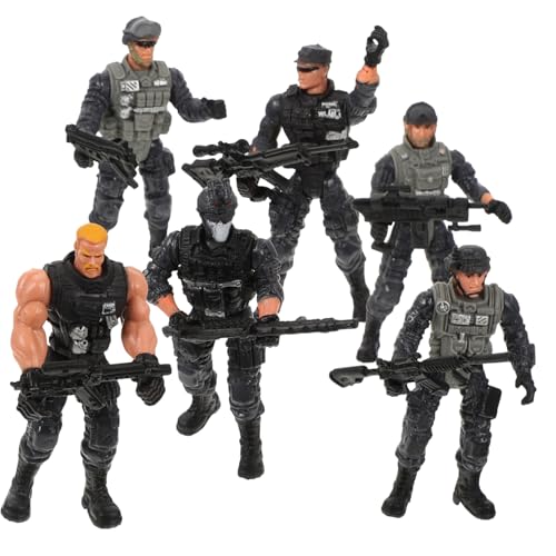 LRXIYODE 6 Stück Teiliges actionfiguren Flexible Bewegliche Soldatenmodelle Realistische Spielzeugfiguren für für Interaktives und Dekoration LRXIYODE 6 Stück Teiliges actionfiguren Flexible Bewegliche Soldatenmodelle Realistische Spielzeugfiguren für für Interaktives und Dekoration von LRXIYODE