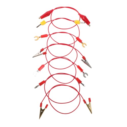 LRXIYODE 7 Stück Teiliges Labor Verbindungskabel mit Bananensteckern Krokodilklemmen und U Förmigen Gabeln Robuste Messleitungen für Elektronik und Physikexperimente Vielseitig Einsetzbar LRXIYODE 7 Stück Teiliges Labor Verbindungskabel mit Bananensteckern Krokodilklemmen und U Förmigen Gabeln Robuste Messleitungen für Elektronik und Physikexperimente Vielseitig Einsetzbar von LRXIYODE