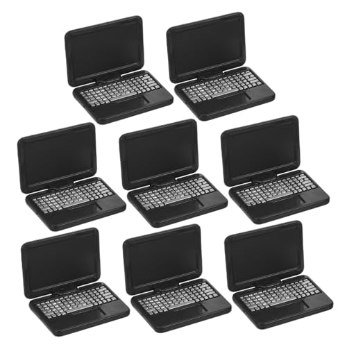 LRXIYODE 8 Stück Puppenhaus-Computer Kleiner Rechner -Laptop Puppenhaus-miniaturcomputer Miniaturmodellmöbel Miniatur-spielzeugcomputer Minispielzeug Für Mädchen Plastik Schwarz LRXIYODE 8 Stück Puppenhaus-Computer Kleiner Rechner -Laptop Puppenhaus-miniaturcomputer Miniaturmodellmöbel Miniatur-spielzeugcomputer Minispielzeug Für Mädchen Plastik Schwarz von LRXIYODE