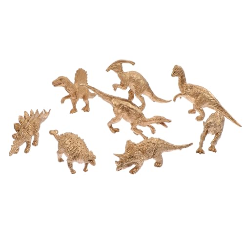 LRXIYODE 8 Stück Teiliges Dinosaurier Modellset Goldfarbene Simulation Miniaturfiguren Stabile Dekoration für Zuhause Büro Garten LRXIYODE 8 Stück Teiliges Dinosaurier Modellset Goldfarbene Simulation Miniaturfiguren Stabile Dekoration für Zuhause Büro Garten von LRXIYODE