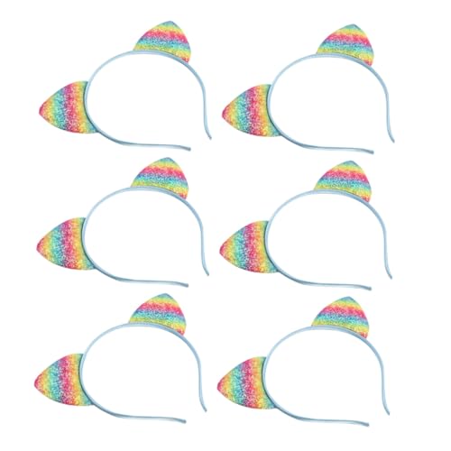 LRXIYODE 8 Stück Teiliges Katzenohren Haarreifen mit Glitzer Pailletten Farbenfrohes Regenbogen Stirnband für Mädchen und Damen Rutschfest Vielseitig für Halloween Party Cosplay und Alltag LRXIYODE 8 Stück Teiliges Katzenohren Haarreifen mit Glitzer Pailletten Farbenfrohes Regenbogen Stirnband für Mädchen und Damen Rutschfest Vielseitig für Halloween Party Cosplay und Alltag von LRXIYODE