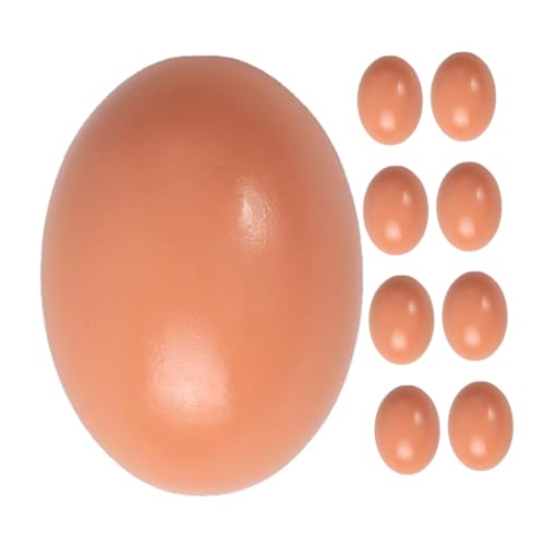 LRXIYODE 9 Stück Realistische Holzeier für Hühner Bruthilfe und Nesttraining Glatte Künstliche Eier zum Bemalen DIY Osterdeko Wiederverwendbar Leicht zu Reinigen für Innen und Außenbereich LRXIYODE 9 Stück Realistische Holzeier für Hühner Bruthilfe und Nesttraining Glatte Künstliche Eier zum Bemalen DIY Osterdeko Wiederverwendbar Leicht zu Reinigen für Innen und Außenbereich von LRXIYODE