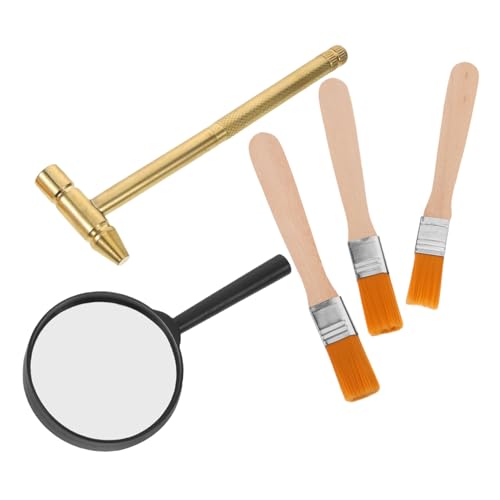 LRXIYODE Archäologie Ausgrabungsset für Teiliges Stem mit Hammer Pinsel Meißel und Lupe Robustes Bildungsset für Archäologische Ausgrabungen und Geologische Entdeckungen LRXIYODE Archäologie Ausgrabungsset für Teiliges Stem mit Hammer Pinsel Meißel und Lupe Robustes Bildungsset für Archäologische Ausgrabungen und Geologische Entdeckungen von LRXIYODE