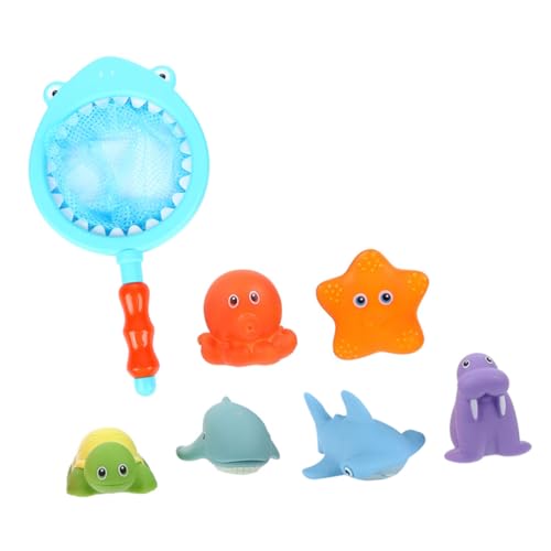 LRXIYODE Badespielzeug Teilig mit Fangnetz Bunte Kunststoff Tierspielzeuge für Kleinkinder Interaktives Wasserspielzeug für Badewanne und Sommer Outdoor Spielspaß LRXIYODE Badespielzeug Teilig mit Fangnetz Bunte Kunststoff Tierspielzeuge für Kleinkinder Interaktives Wasserspielzeug für Badewanne und Sommer Outdoor Spielspaß von LRXIYODE