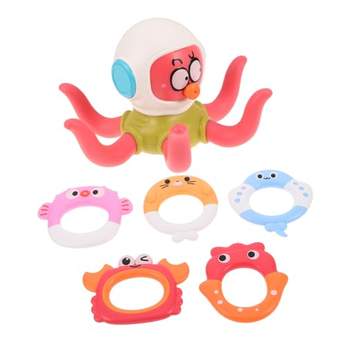 LRXIYODE Badewannenspielzeug Schwimmtier mit Wurfringen Interaktives Wasserspielzeug für Junge Mädchen Pool und Badespaß Lernspielzeug mit Hautfreundlichem Design LRXIYODE Badewannenspielzeug Schwimmtier mit Wurfringen Interaktives Wasserspielzeug für Junge Mädchen Pool und Badespaß Lernspielzeug mit Hautfreundlichem Design von LRXIYODE