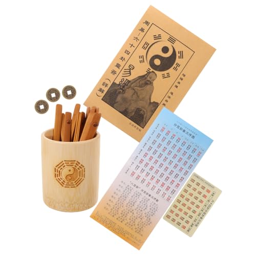 LRXIYODE Chinesisches Bamboo Divination Prop mit und Buch Vielseitig für Tai Chi Feng Shui Präzise Wahrsagung Natürliches Material Interaktives Spiel für Freunde LRXIYODE Chinesisches Bamboo Divination Prop mit und Buch Vielseitig für Tai Chi Feng Shui Präzise Wahrsagung Natürliches Material Interaktives Spiel für Freunde von LRXIYODE