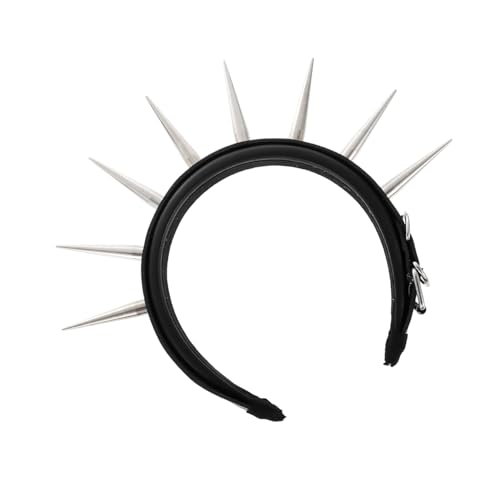 LRXIYODE Cosplay Stirnband mit Nieten Leichtes Langlebiges Party Haarband Punk Kopfschmuck für Frauen Festival Karneval Halloween Kostüm Zubehör LRXIYODE Cosplay Stirnband mit Nieten Leichtes Langlebiges Party Haarband Punk Kopfschmuck für Frauen Festival Karneval Halloween Kostüm Zubehör von LRXIYODE