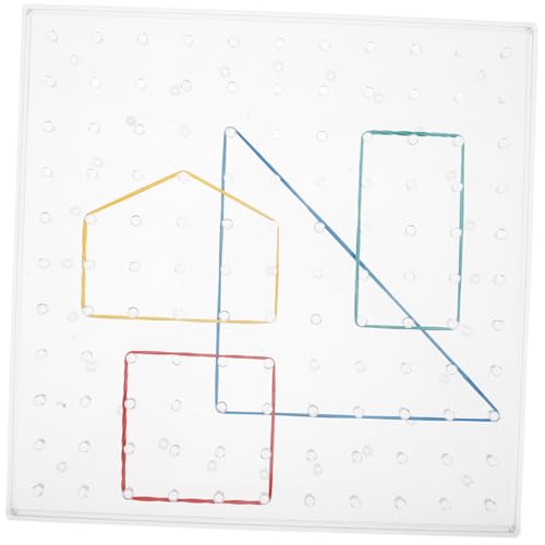 LRXIYODE Doppelseitiges Geoboard Pegboard Transparent Mathematisches Lernspielzeug für Grundschüler Flexibles räumliches Puzzle Pädagogisches Kinderspielzeug für Mathematikunterricht LRXIYODE Doppelseitiges Geoboard Pegboard Transparent Mathematisches Lernspielzeug für Grundschüler Flexibles räumliches Puzzle Pädagogisches Kinderspielzeug für Mathematikunterricht von LRXIYODE