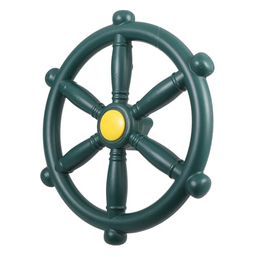 LRXIYODE Grünes Piratenschiff Lenkrad Spielgeräte Outdoor Zubehör Robustes Spielzeuglenkrad für Schaukel und Garten Einfach zu Montierendes Steering Wheel für Spielplatz LRXIYODE Grünes Piratenschiff Lenkrad Spielgeräte Outdoor Zubehör Robustes Spielzeuglenkrad für Schaukel und Garten Einfach zu Montierendes Steering Wheel für Spielplatz von LRXIYODE