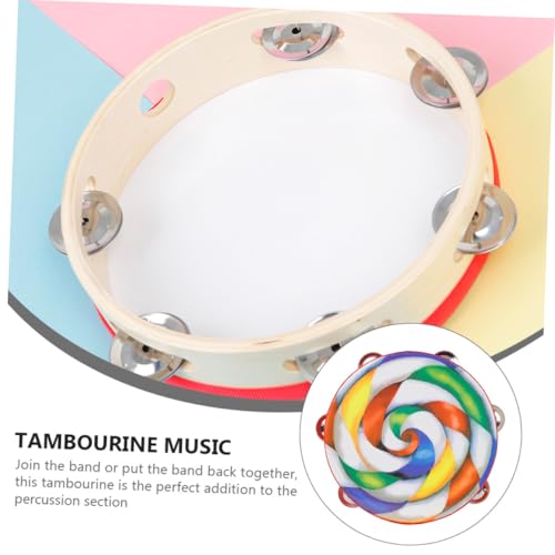 LRXIYODE Handtrommel Doppelseitiges Tamburin Musikinstrument für Frühförderung Rhythmus Geschenk LRXIYODE Handtrommel Doppelseitiges Tamburin Musikinstrument für Frühförderung Rhythmus Geschenk von LRXIYODE