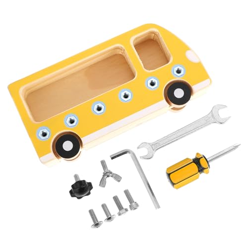 LRXIYODE Holz Busy Board für Lernspielzeug mit Schrauben und Muttern Montessori Feinmotorik Training Langlebiges Holz und Eisenmaterial Buntes Bus Design Pädagogisches für Kleinkinder LRXIYODE Holz Busy Board für Lernspielzeug mit Schrauben und Muttern Montessori Feinmotorik Training Langlebiges Holz und Eisenmaterial Buntes Bus Design Pädagogisches für Kleinkinder von LRXIYODE