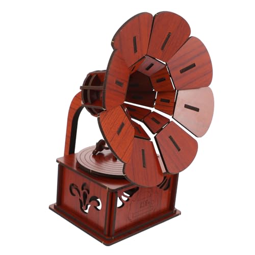 LRXIYODE Holz Gramophon Modell Puzzle Vintage Design Retro Dekoration DIY Lernspielzeug für Mädchen Jungen Ab Jahren LRXIYODE Holz Gramophon Modell Puzzle Vintage Design Retro Dekoration DIY Lernspielzeug für Mädchen Jungen Ab Jahren von LRXIYODE