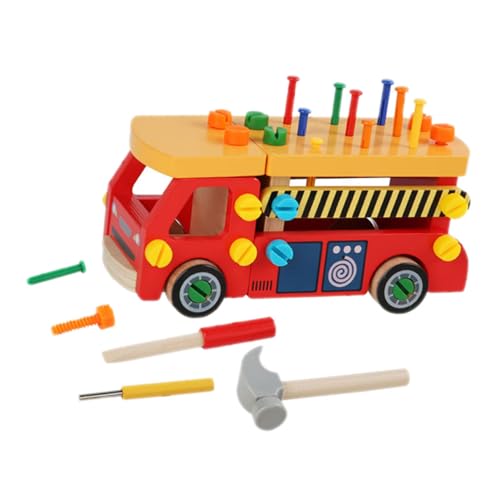 LRXIYODE Holz Werkzeugkasten Spielset für Pädagogisches Reparaturspielzeug mit Hammer Schraubendreher Altersgerechtes Konstruktionsspielzeug für Jungen und Mädchen Sicheres Langlebiges LRXIYODE Holz Werkzeugkasten Spielset für Pädagogisches Reparaturspielzeug mit Hammer Schraubendreher Altersgerechtes Konstruktionsspielzeug für Jungen und Mädchen Sicheres Langlebiges von LRXIYODE