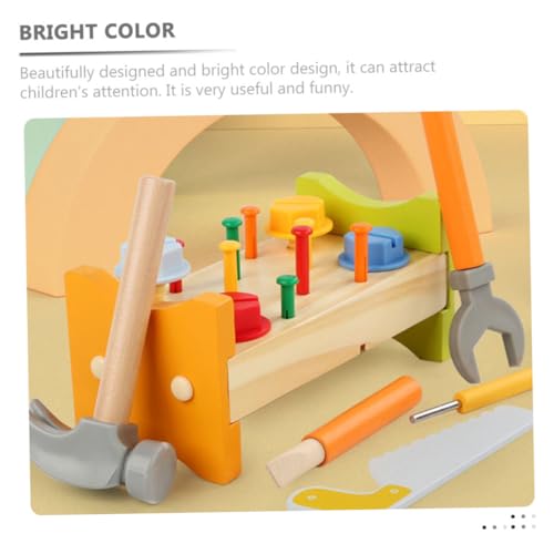 LRXIYODE Holzspielzeug Werkbank Pounding Peg Workbench für Pädagogisches Holzspielzeug mit Hammer Sicher Abgerundete Kanten Farbenfrohes Design Fördert Motorik und Räumliches Denken für LRXIYODE Holzspielzeug Werkbank Pounding Peg Workbench für Pädagogisches Holzspielzeug mit Hammer Sicher Abgerundete Kanten Farbenfrohes Design Fördert Motorik und Räumliches Denken für von LRXIYODE