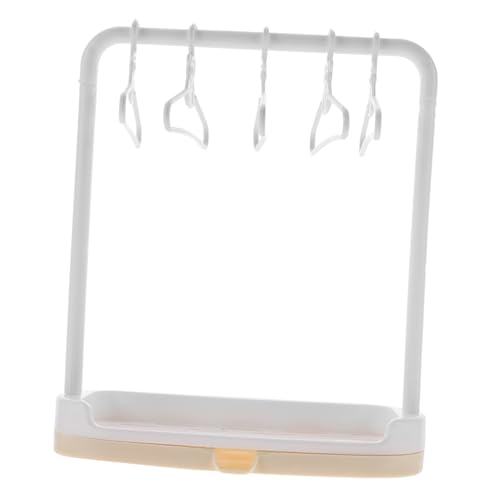 LRXIYODE Kleiderständer für Puppenkleidung Stabile Glatte Miniatur Kleiderbügel und Aufbewahrung Langlebiges Puppen Outfit Regal Geeignet für Babypuppen und Kleine Puppenhäuser LRXIYODE Kleiderständer für Puppenkleidung Stabile Glatte Miniatur Kleiderbügel und Aufbewahrung Langlebiges Puppen Outfit Regal Geeignet für Babypuppen und Kleine Puppenhäuser von LRXIYODE