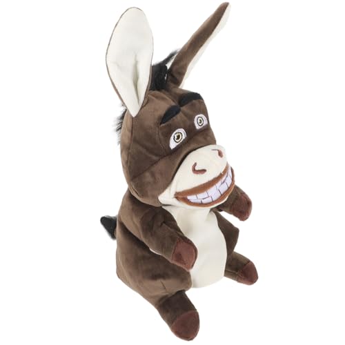 LRXIYODE Kleine Handgefertigte Esel Handpuppe aus Weichem Plüsch Interaktives Lernspielzeug für Kleinkinder Fördert Motorik Kommunikation und Fantasievolles Geschichtenerzählen zu Hause LRXIYODE Kleine Handgefertigte Esel Handpuppe aus Weichem Plüsch Interaktives Lernspielzeug für Kleinkinder Fördert Motorik Kommunikation und Fantasievolles Geschichtenerzählen zu Hause von LRXIYODE