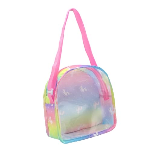 LRXIYODE Kleine Handliche Aufbewahrungstasche für Puppenzubehör mit Transparentem Rundem Deckel und Verstellbarem Robuste Kompakte Reisetasche für Fläschchen und Spielzeuge LRXIYODE Kleine Handliche Aufbewahrungstasche für Puppenzubehör mit Transparentem Rundem Deckel und Verstellbarem Robuste Kompakte Reisetasche für Fläschchen und Spielzeuge von LRXIYODE