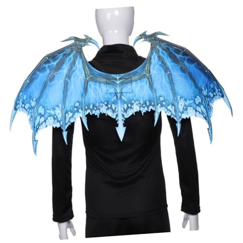 LRXIYODE Kreative Blaue Drachenflügel aus Vliesstoff für Erwachsene Halloween Cosplay Kostüm Party Requisiten Leicht und Langlebig für Karneval Maskerade und Fotoshooting LRXIYODE Kreative Blaue Drachenflügel aus Vliesstoff für Erwachsene Halloween Cosplay Kostüm Party Requisiten Leicht und Langlebig für Karneval Maskerade und Fotoshooting von LRXIYODE