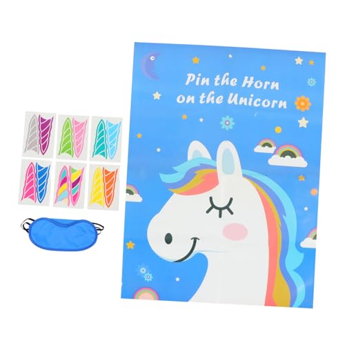 LRXIYODE Kreatives Einhorn Partyspiel mit Weicher Augenbinde Fördert Hand Auge Koordination und Geduld Robustes Material für Kindergeburtstag Mädchenparty und Gruppenspiele LRXIYODE Kreatives Einhorn Partyspiel mit Weicher Augenbinde Fördert Hand Auge Koordination und Geduld Robustes Material für Kindergeburtstag Mädchenparty und Gruppenspiele von LRXIYODE