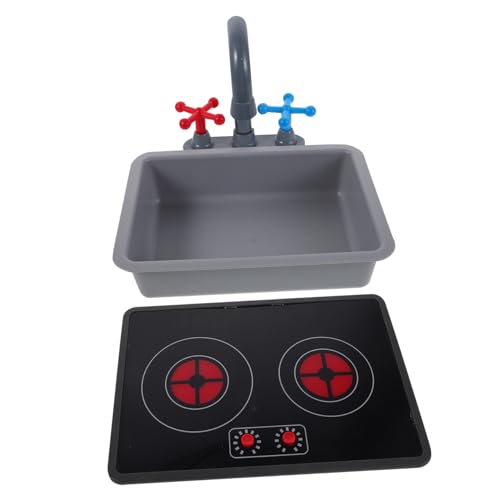 LRXIYODE Küchen Spielset mit Realistischem Wasserhahn Rechteckigem Spülbecken und Induktionskochfeld mit Licht und Soundeffekten Kindgerechte Umfangreiche Küchenzubehör für Jungen und LRXIYODE Küchen Spielset mit Realistischem Wasserhahn Rechteckigem Spülbecken und Induktionskochfeld mit Licht und Soundeffekten Kindgerechte Umfangreiche Küchenzubehör für Jungen und von LRXIYODE