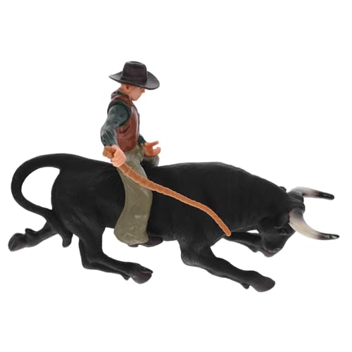 LRXIYODE Matador Statische Western Cowboy Bull Modellfigur Detailreiches Bullenkampf dekor Sichere Oberfläche Geschenk und Wohnzimmerschmuck für Jungen und Mädchen LRXIYODE Matador Statische Western Cowboy Bull Modellfigur Detailreiches Bullenkampf dekor Sichere Oberfläche Geschenk und Wohnzimmerschmuck für Jungen und Mädchen von LRXIYODE
