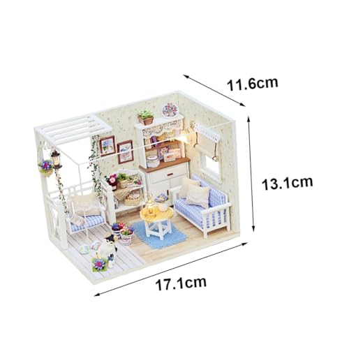LRXIYODE Miniatur DIY Haus Bausatz Handgefertigtes Kleines Holzhaus Modellspielzeug Kreatives Manuelles Zusammenbauen Pädagogisch Geeignet für Familien Dekoratives Puppenhaus LRXIYODE Miniatur DIY Haus Bausatz Handgefertigtes Kleines Holzhaus Modellspielzeug Kreatives Manuelles Zusammenbauen Pädagogisch Geeignet für Familien Dekoratives Puppenhaus von LRXIYODE