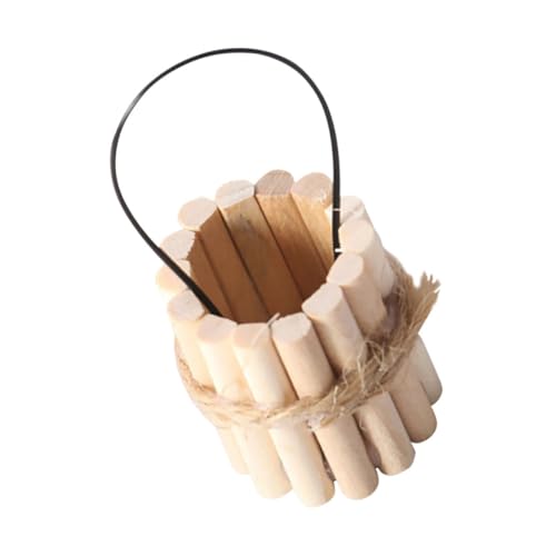 LRXIYODE Miniatur Holz Eimer Puppenhaus Zubehör Realistischer Kleiner Wasserpail Robustes Holzspielzeug für Spielszene Dekoration LRXIYODE Miniatur Holz Eimer Puppenhaus Zubehör Realistischer Kleiner Wasserpail Robustes Holzspielzeug für Spielszene Dekoration von LRXIYODE