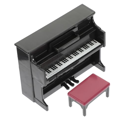 LRXIYODE Miniatur Klavier Modell mit Hocker und Notenblatt Puppenhaus Möbel Dekoratives Mini Piano für DIY Landschaften Realistisch Gestaltetes Klavier Zubehör für Puppenhaus Fans LRXIYODE Miniatur Klavier Modell mit Hocker und Notenblatt Puppenhaus Möbel Dekoratives Mini Piano für DIY Landschaften Realistisch Gestaltetes Klavier Zubehör für Puppenhaus Fans von LRXIYODE
