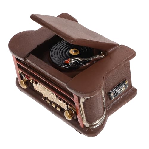 LRXIYODE Miniatur Retro Plattenspieler Miniatur Haushaltsgerät Deko Ornament Puppenhaus Zubehör Realistische Nachbildung für Puppenhaus und Fotoshootings LRXIYODE Miniatur Retro Plattenspieler Miniatur Haushaltsgerät Deko Ornament Puppenhaus Zubehör Realistische Nachbildung für Puppenhaus und Fotoshootings von LRXIYODE