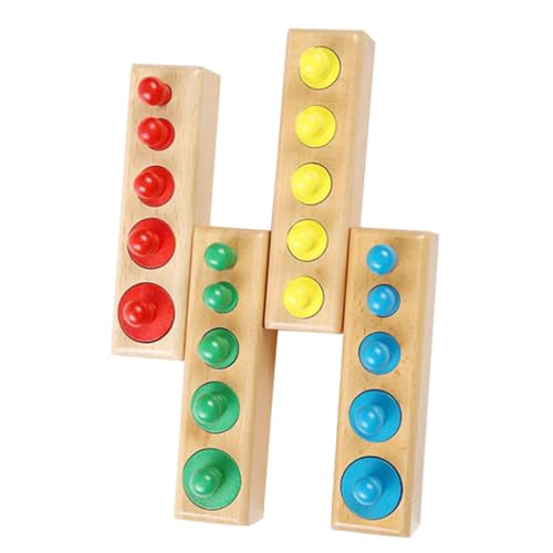 LRXIYODE Montessori Holzspielzeug Knopf Zylinder Farbige Lernblöcke Feinmotorik Hand Auge koordination und Kreativität für Kleinkinder Sicheres Pädagogisches Lernspielzeug LRXIYODE Montessori Holzspielzeug Knopf Zylinder Farbige Lernblöcke Feinmotorik Hand Auge koordination und Kreativität für Kleinkinder Sicheres Pädagogisches Lernspielzeug von LRXIYODE