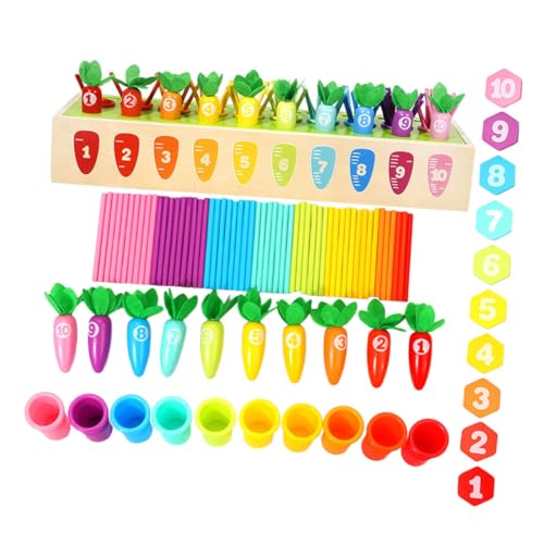 LRXIYODE Montessori Karotten Zahlen Sortierspiel Holzspielzeug für Ab Jahren Buntes Lernspielzeug Feinmotorik Kognitiven Fähigkeiten und Kreativem Denken LRXIYODE Montessori Karotten Zahlen Sortierspiel Holzspielzeug für Ab Jahren Buntes Lernspielzeug Feinmotorik Kognitiven Fähigkeiten und Kreativem Denken von LRXIYODE