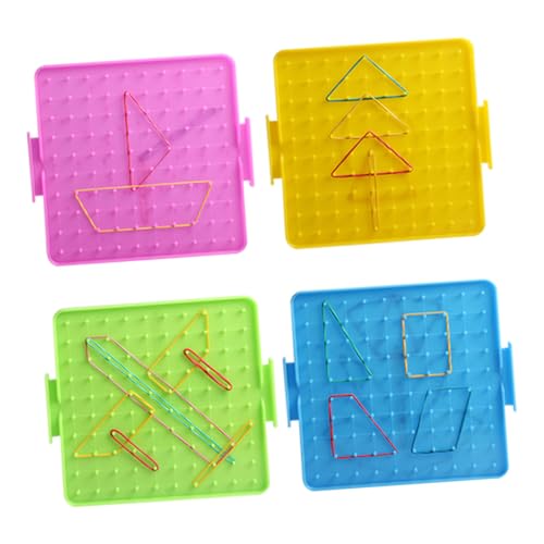 LRXIYODE Nagelbrett Lehrmittel Teiliges Doppelseitiges Geoboard Kantenlänge mit Gummibändern Farbiges Pädagogisches Mathematik Lernspielzeug für Grundschüler LRXIYODE Nagelbrett Lehrmittel Teiliges Doppelseitiges Geoboard Kantenlänge mit Gummibändern Farbiges Pädagogisches Mathematik Lernspielzeug für Grundschüler von LRXIYODE
