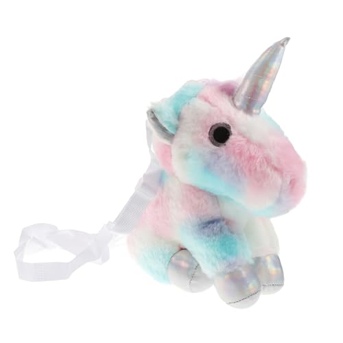LRXIYODE Plüsch Einhorn Rucksack Mädchen Kleiner Casual Rucksack mit Einhorn Puppe Design Weicher Leichter Reisetasche für Outdoor Schule und Freizeit LRXIYODE Plüsch Einhorn Rucksack Mädchen Kleiner Casual Rucksack mit Einhorn Puppe Design Weicher Leichter Reisetasche für Outdoor Schule und Freizeit von LRXIYODE