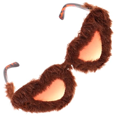 LRXIYODE Plüsch Sonnenbrille Herzform Lustige Partybrille Leichtes Accessoire Modisch Für Damen Cosplay LRXIYODE Plüsch Sonnenbrille Herzform Lustige Partybrille Leichtes Accessoire Modisch Für Damen Cosplay von LRXIYODE