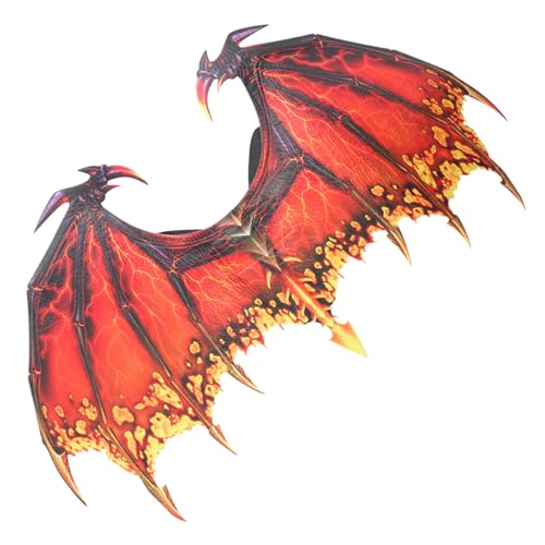 LRXIYODE Rotes Drachenflügel Cosplay Kostüm für Erwachsene Leichte Kreative Flügel aus Vliesstoff Langlebige Halloween Party Requisiten für Karneval Maskerade und Fasching LRXIYODE Rotes Drachenflügel Cosplay Kostüm für Erwachsene Leichte Kreative Flügel aus Vliesstoff Langlebige Halloween Party Requisiten für Karneval Maskerade und Fasching von LRXIYODE