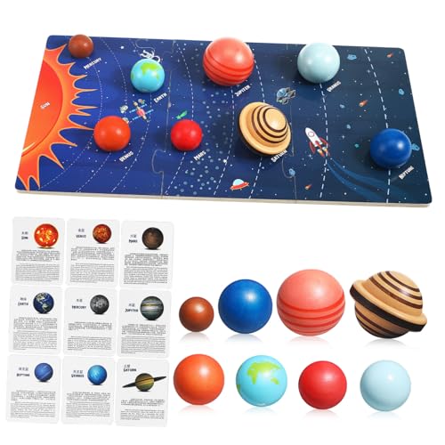 LRXIYODE Solar System Puzzle Holzspielzeug für Ab Jahren Pädagogisches Planetenpuzzle aus Robustem Holz Glatte Oberfläche Interaktives Lernspielzeug für Weltraum und Astronomie Enthusiasten LRXIYODE Solar System Puzzle Holzspielzeug für Ab Jahren Pädagogisches Planetenpuzzle aus Robustem Holz Glatte Oberfläche Interaktives Lernspielzeug für Weltraum und Astronomie Enthusiasten von LRXIYODE