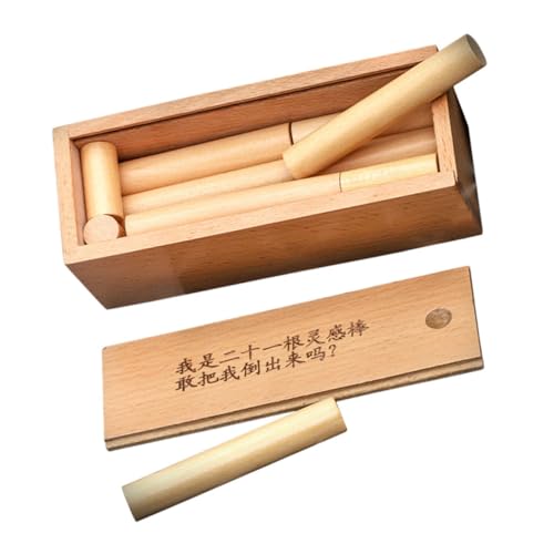 LRXIYODE Teiliger Holzstäbe Brain Teaser Intellektuelles Lernspielzeug für Erwachsene Fördert Geduld und Hand Auge Koordination Langlebiges Holzspielzeug für Eltern Junge Mädchen Spielspaß LRXIYODE Teiliger Holzstäbe Brain Teaser Intellektuelles Lernspielzeug für Erwachsene Fördert Geduld und Hand Auge Koordination Langlebiges Holzspielzeug für Eltern Junge Mädchen Spielspaß von LRXIYODE